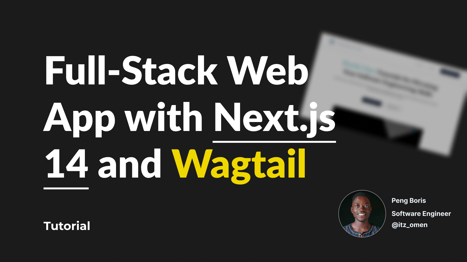 Fullstack web app with Nextjs and Wagtail