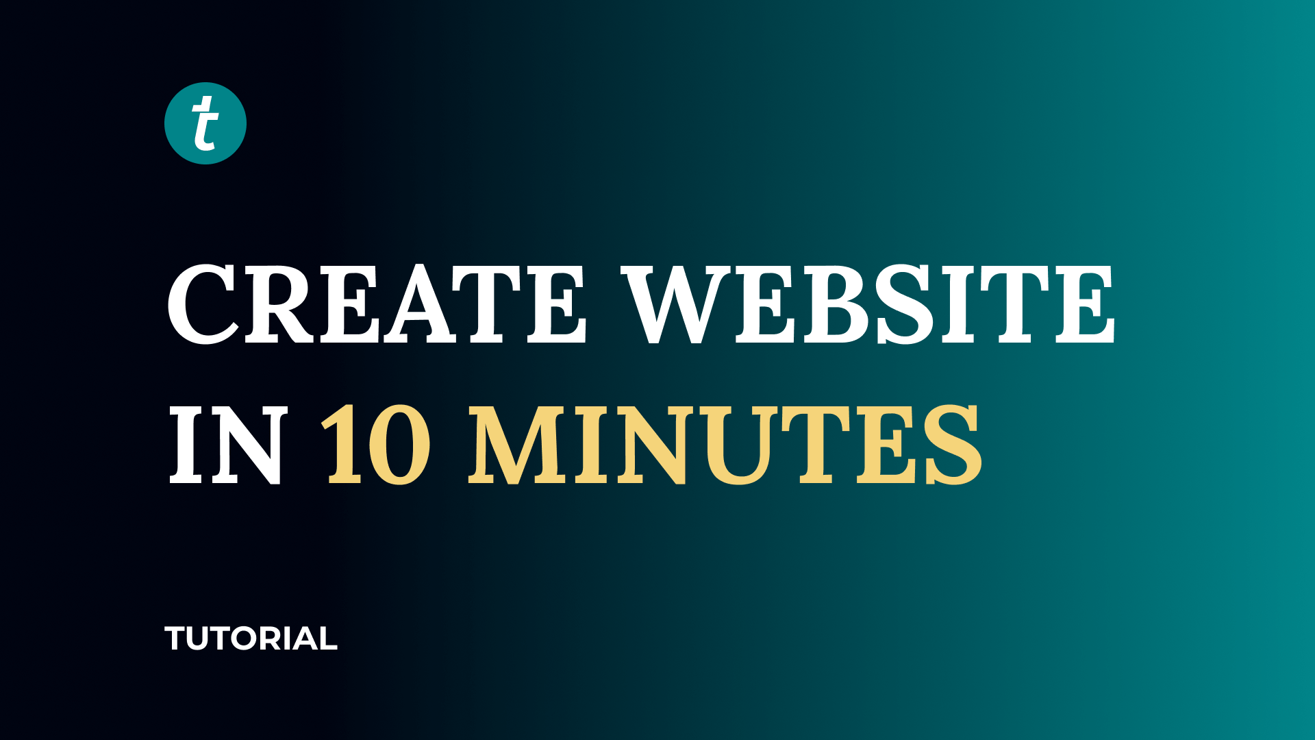 Create website in 10 minutes